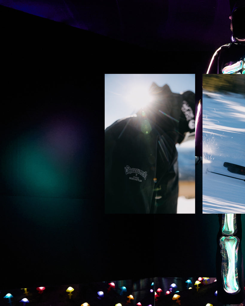 Collage of MOTM Project behind the scenes and Chris Benchetler