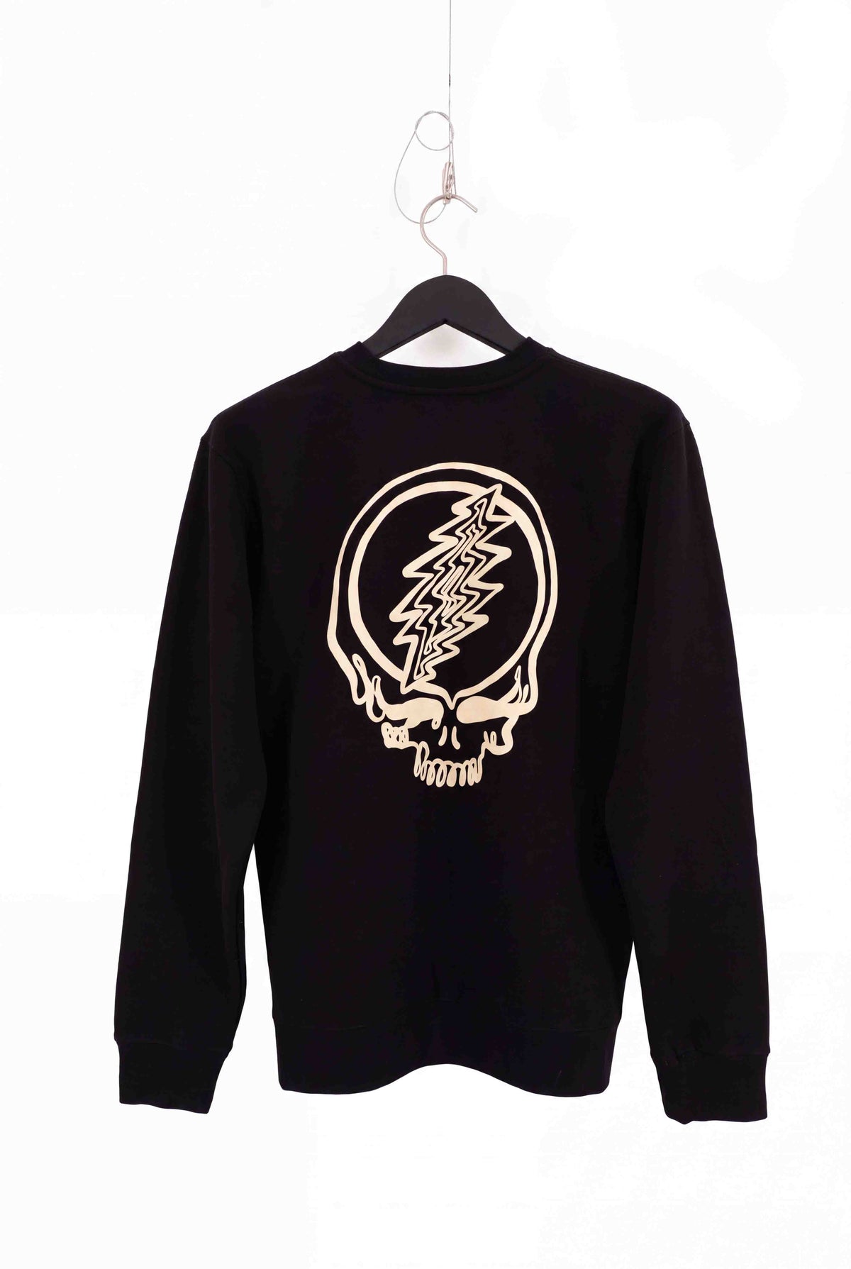 Crew Neck | Abstract Bolt - Black