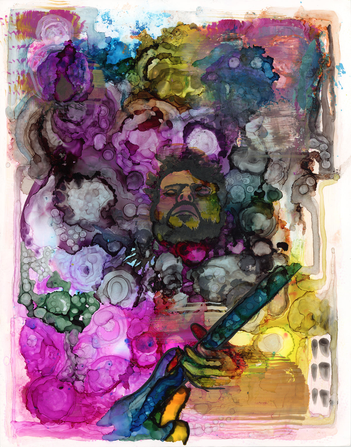 Echoes in Ink (Rick) - Giclée Print