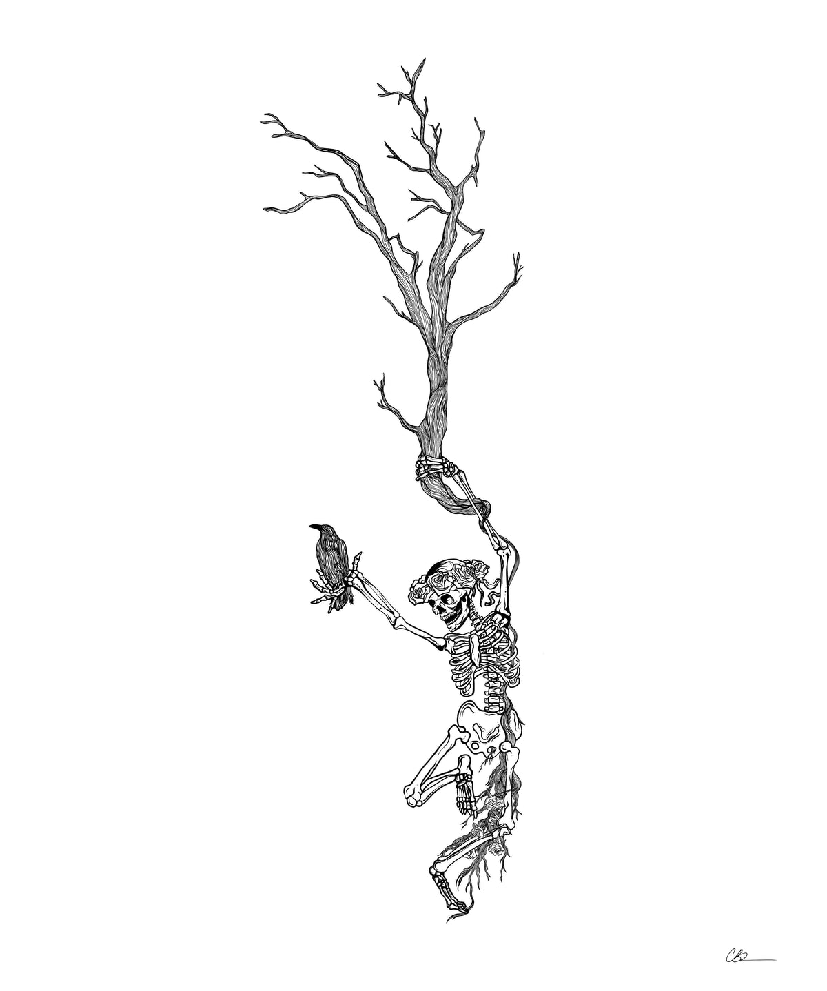 Dancing Skelly Tattoo