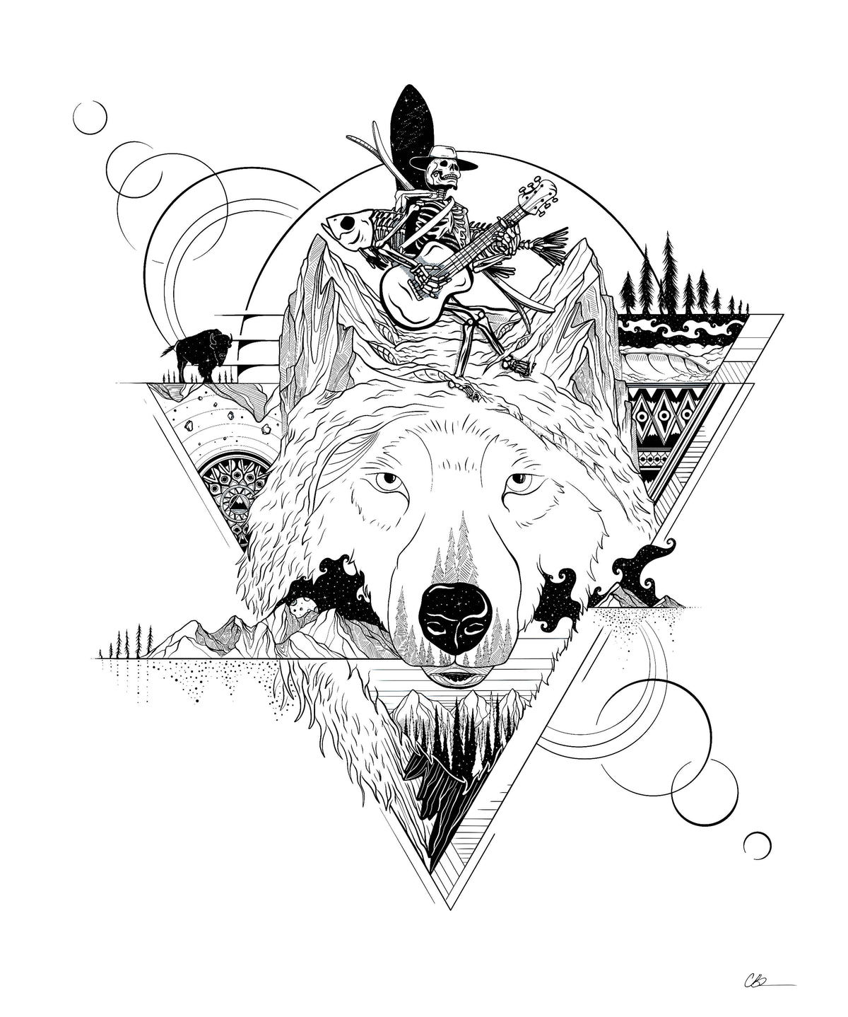 Dire Wolf Tattoo
